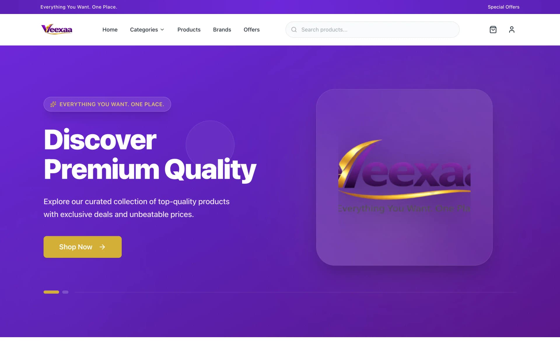 Veexaa — Multi-Brand Online Store screenshot 1